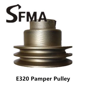 China Iron Gloden 2 Groove Digger E120B Engine Fan Pulley on sale