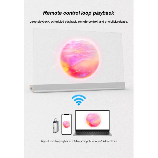 Interactive Touchscreen Transparent OLED Display For Retail And Business