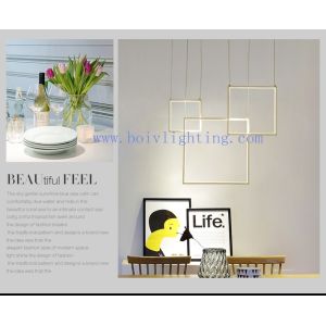 Modern LED Pendant Lamp Square Acrylic Chandelier for Party 160*50*1350MM