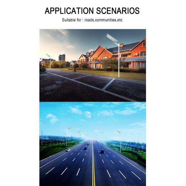 Sturdiness LED Solar Powered Street Lights 180W For Theme Parks