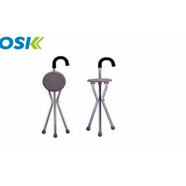 Portable Medical Walking Aids Outdoor Foldable Walking Stick With Seat