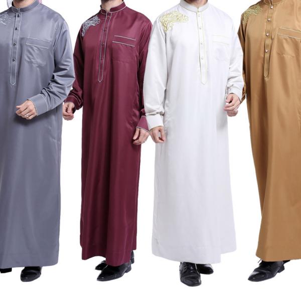 Men's Islamic Dress Thobe Fabric Woven Abaya Fabric for Eastern Robe and Somali Baati