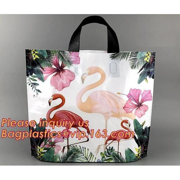 100% Biodegradable fashionable leopard printed soft loop plastic bag,Custom