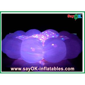White Party LED ball inflatable props white colored inflatable cloud for