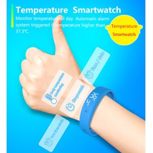 Quality IP67 Smart Body Temperature Bracelet Heart Rate Monitoring Fuction for sale
