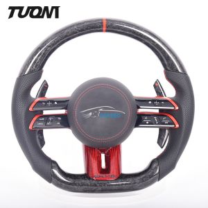China Dragonfly Style Black Mercedes Benz Steering Wheel S63 AMG Forged Carbon Fiber on sale