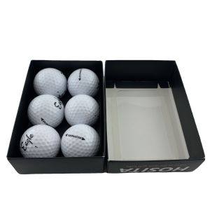 Custom Recycled Gift Craft Golf Ball Packaging Box With Window