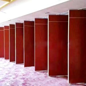 Melamine Board Folding Partition Walls For Five Star Hotel / Soundproof Sliding