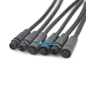 LED patio light waterproof connector with extension cable