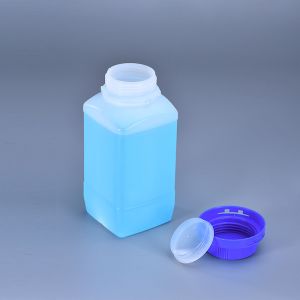 HDPE Square Plastic Lab Bottles Biochemistry Medical Custom Label Printing