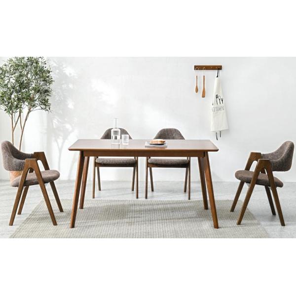 Nordic fashion creative solid wood dining chair cloth art leisure chair simple back armchair coffee restaurant A chair