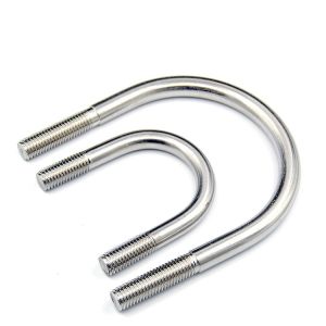 Zinc Plated Size M6-30 Threaded U Bolt Customized Standard For Pipework / Trucks