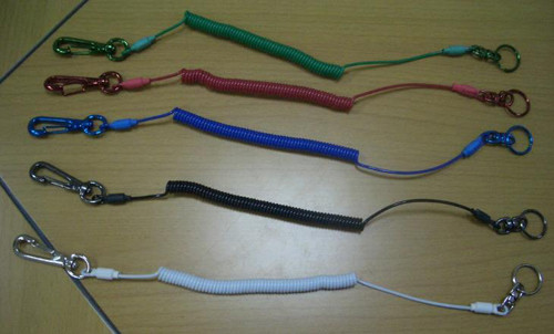 China factory direct OEM custom colors custom sizes spring coiled lanyard cords