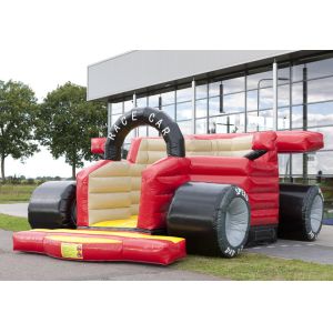 Race Car Kid Inflatable Bouncers Funny Jumping Pvc Tarpaulin Material