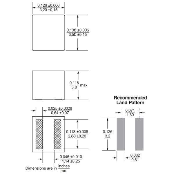 Shareway Shielded Power Inductors with Soft Saturation Characteristics XEL3530