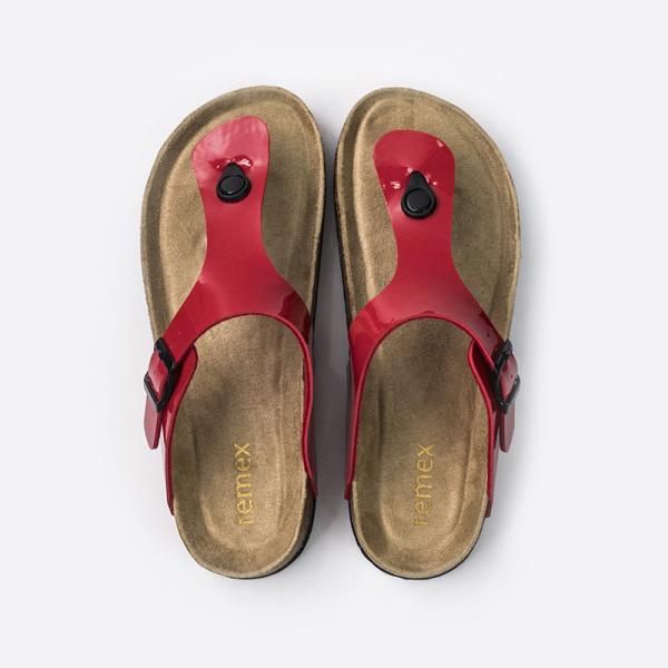 Lady ISO14001 Wear Resistant EVA Birkenstock Clogs With Red T Strap