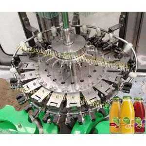 Glass Bottle Rinsing Corking Beverage Filling Machine For Nectar , Wine ,