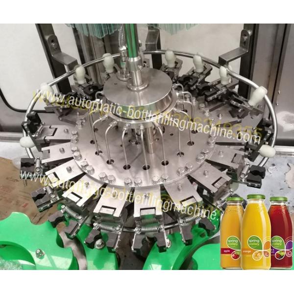 Glass Bottle Rinsing Corking Beverage Filling Machine For Nectar , Wine ,