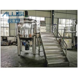 Dish Washing Liquid Detergent Making Machine Liquid Homogenizer Heating Mixing