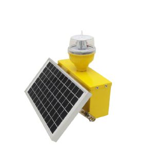 Low Intensity Solar Powered Aviation Obstruction Light System IP68
