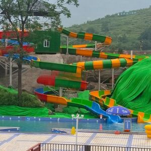 Customized Spiral Water Slide Tube Adult Water Slide Weather Resistance