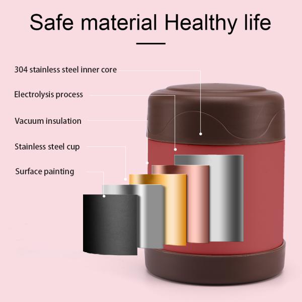 Large Wide Mouth Thermos Food Jar Thermos Vacuum Insulated Durable 12 Ounce Food Jar