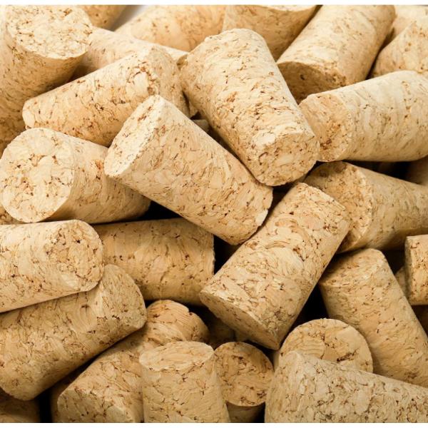 Acceptable Customer's Logo Natural Wine Cork for Conical Bottle Stopper Homemade Wine