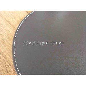 Custom Neoprene Rubber Sheet PU Leather Gaming Wrist Rest Mouse Pad For Office