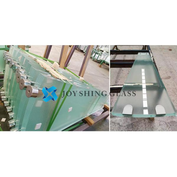Ultra Clear Anti-slip Laminated Glass Stair Treads Ultra Clear Anti-slip Laminated Glass Stair Treads