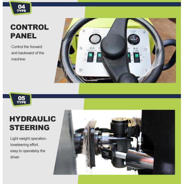 Hot Sale Vibratory Road Roller with EPA Engine CE Certified 1 Ton Road Roller Asphalt Roller