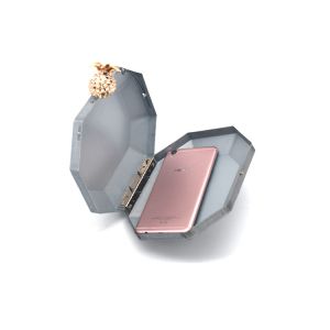 Big Pineapple Closure Octagon Metal Clutch Frames 17cm