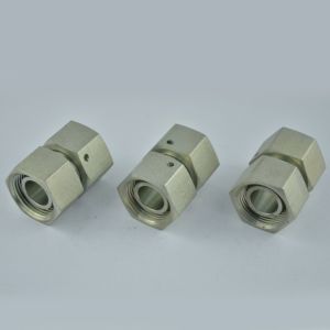 Metric Bite-Type Tube Fitting Straight Adapter with Swivel Nut Model NO. 3C-W 3D