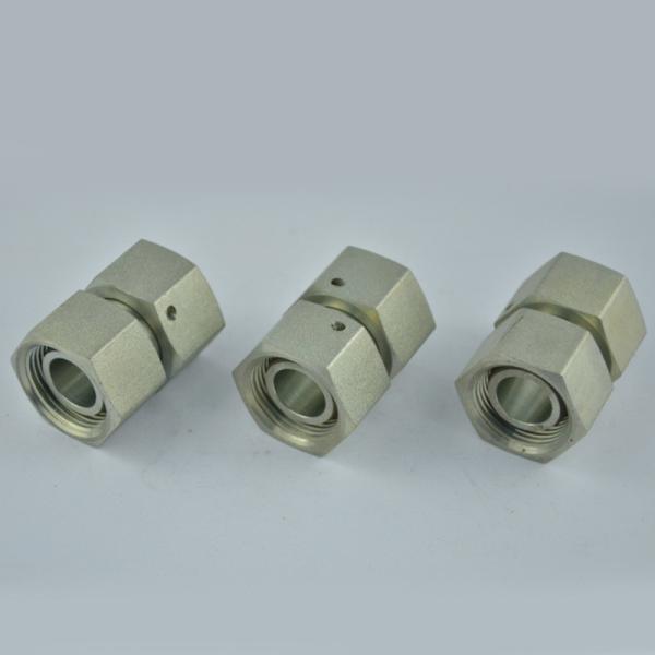 Metric Bite-Type Tube Fitting Straight Adapter with Swivel Nut Model NO. 3C-W 3D
