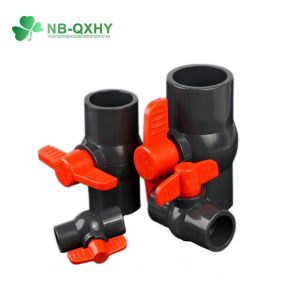 1/2 Inch to 4 Inch Long Handle Octagonal Plastic PVC Ball Valve for Manual