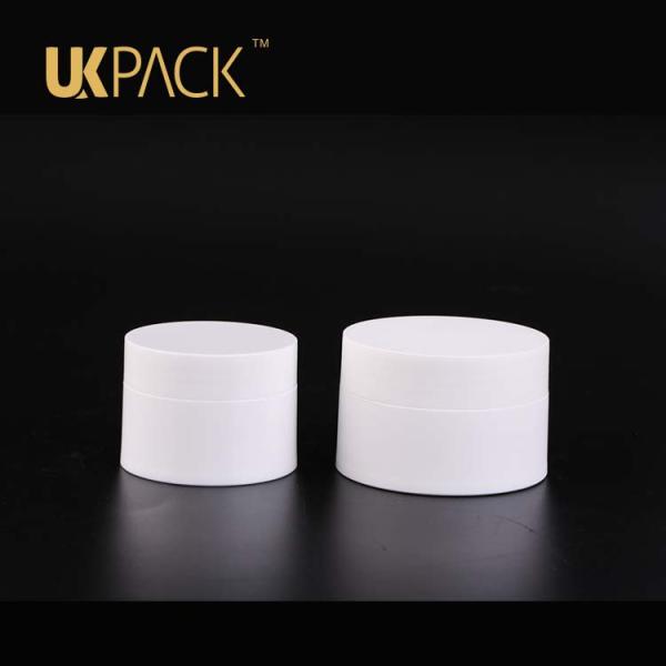 UKPACK Hot selling fashionable PP 15ml/ 30ml white acrylic cream jar