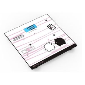 Over-load Indication Cute Pink Pig Physician Health o Meter Scale