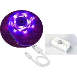 SMD2835 LED Strip Light with Motion Sensor 1m Length USB Rechargeable Day and