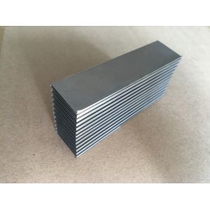 Aluminum Anodized Customized Bonded Folded Fin Chip Heat Sink