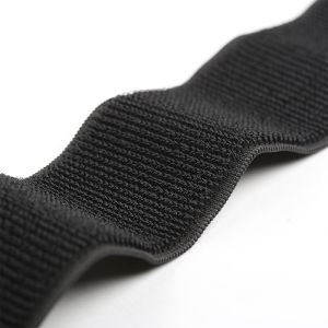 Iron Buckle Elastic Hook And Loop Fixing 180mm Elastic Loop Fastener For Binding