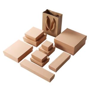 Square Recyclable Gift Jewelry Packaging Customised With Foam Insert