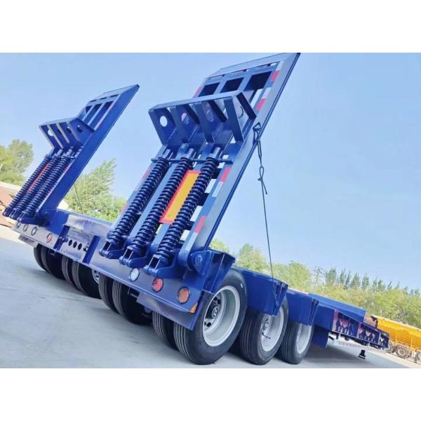 Reliable Three-Line Six-Axle Lowbed Trailer for Large Machinery
