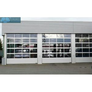 Electric Sectional Overhead Folding 5mm Glass Panel Garage Door