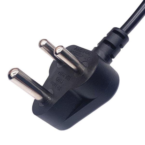 Buy AC India Power Cord 3 Pin Plug 16A 250V Electric Extension IEC C13 BIS Cable at wholesale prices
