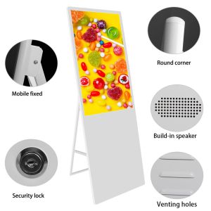 350cd/M2 HDMI Folding Portable Digital Signage 1920x1080 Screen