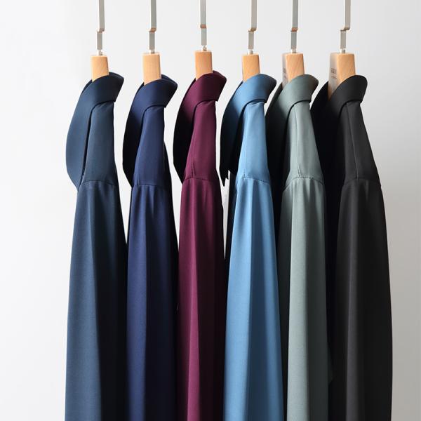 2021 Solid Color Professional Long Sleeve Men's Clothing Dress Plus Size DRESS SHIRTS