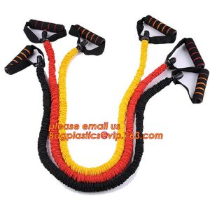 Hot selling latex fitness resistance bands weight loss exercise pull rope