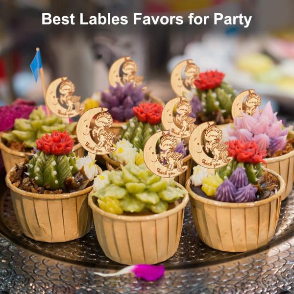 Succulent Tags Watch Me Grow Wooden Plant Label Garden Marker Plant Sign Succulent Labels for Mother's Day Baby Shower