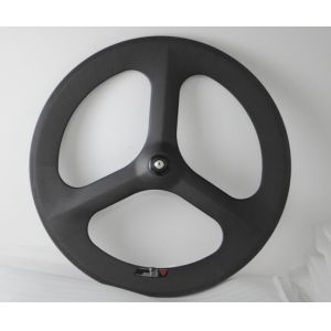 Quality Hot sale 700c Chinese tri-spokes /3-spoke carbon clincher wheel for road bicycl&amp;track bike for sale