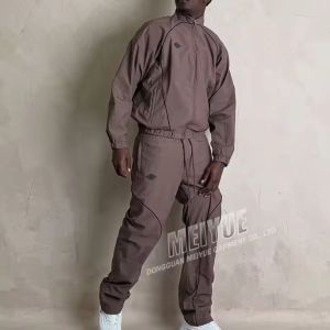 Custom Lightweight Jogger Set 3m Reflective Windbreaker Sweatsuit Nylon