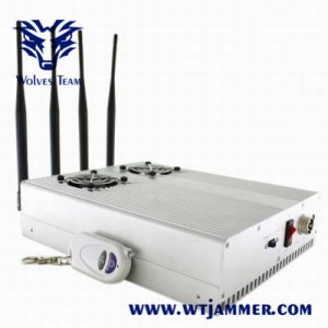 Desktop DCS PCS 3G 25 Meters 4W Remote Control Jammer